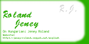 roland jeney business card